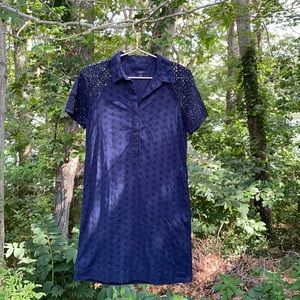 J.Crew eyelet shirt dress